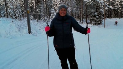 Ina Lill  Øwre Torp på skitur