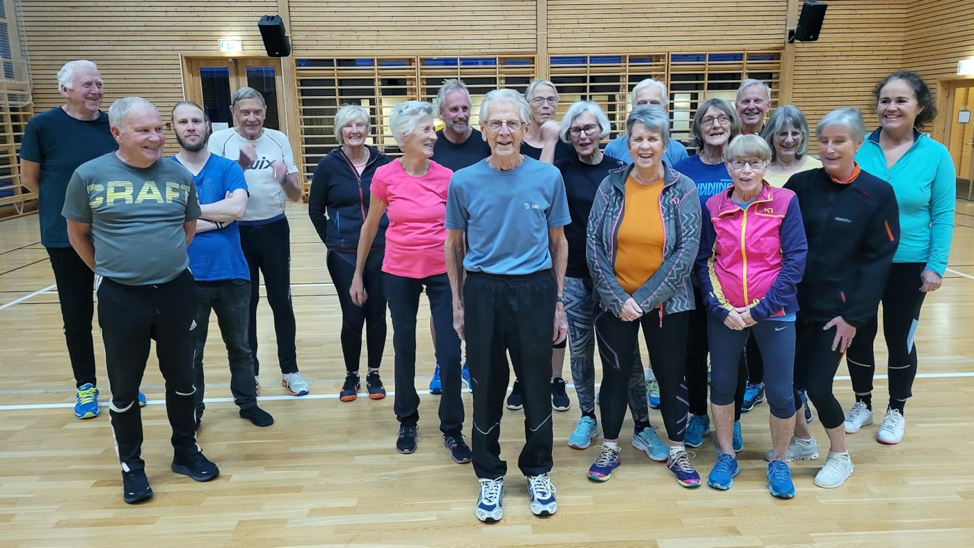 Treningsgruppe i LHL Røros med John Jensvold