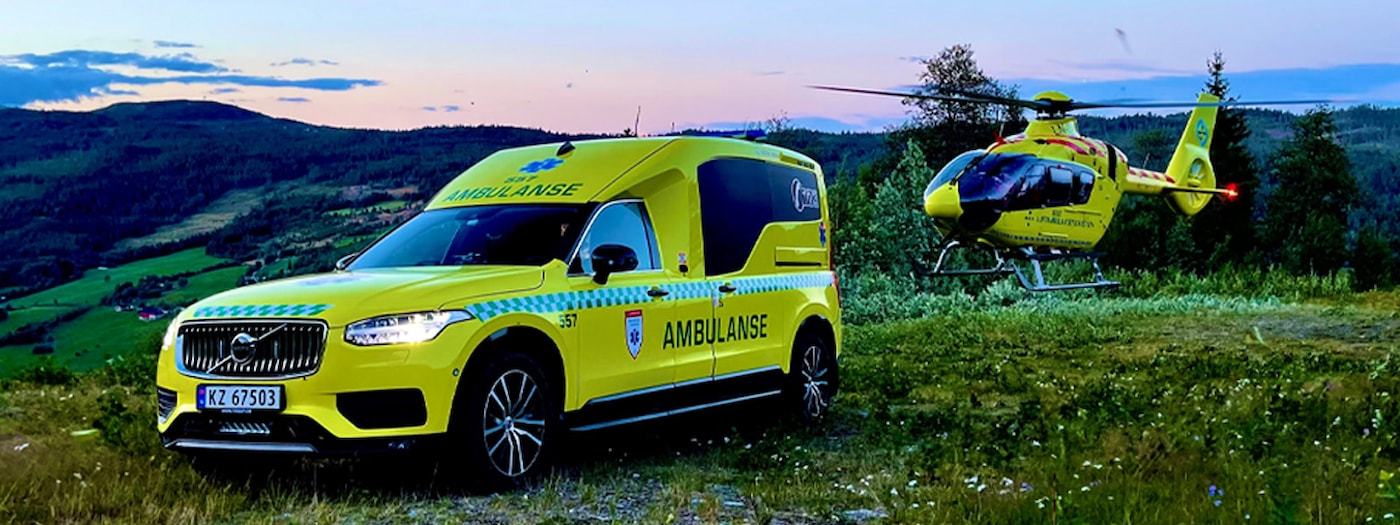 Ambulanse med helikopter