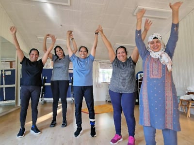 Trening i LHL Oslo med instruktør Elilarasi Sripalan